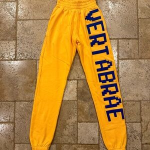VERTABRAE Logo Orange & Blue Jogger Sweatpants